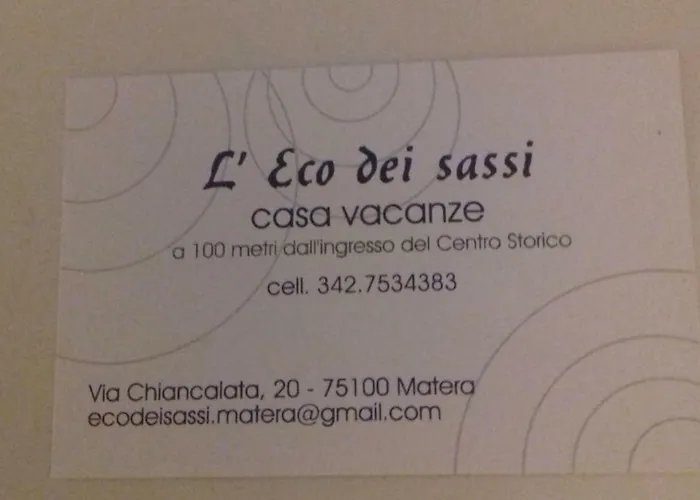 L'eco Dei Sassi Holiday home Matera